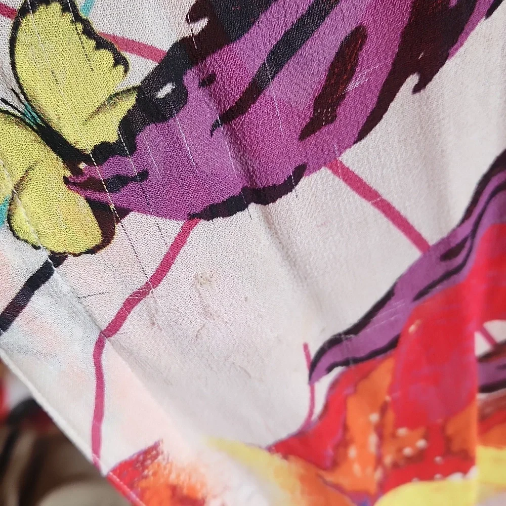 John Mark Multicolor Floral Shirt Dress - Picture 11 of 11